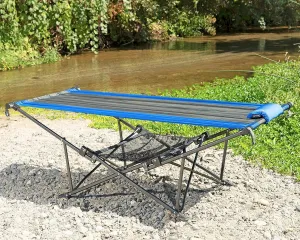 Mac Sports H900S-100 Topnotch Heavy Duty Multi-Use Outdoor Camping Portable Folding Hammock (Blue/Gray)