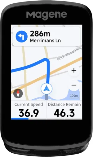 Magene C606 Smart Navigation GPS Bike Computer with Offline Map, 2.8-inch Color Touchscreen, WiFi & Bluetooth Cycling Computer, 11 Languages, IPX7 Waterproof