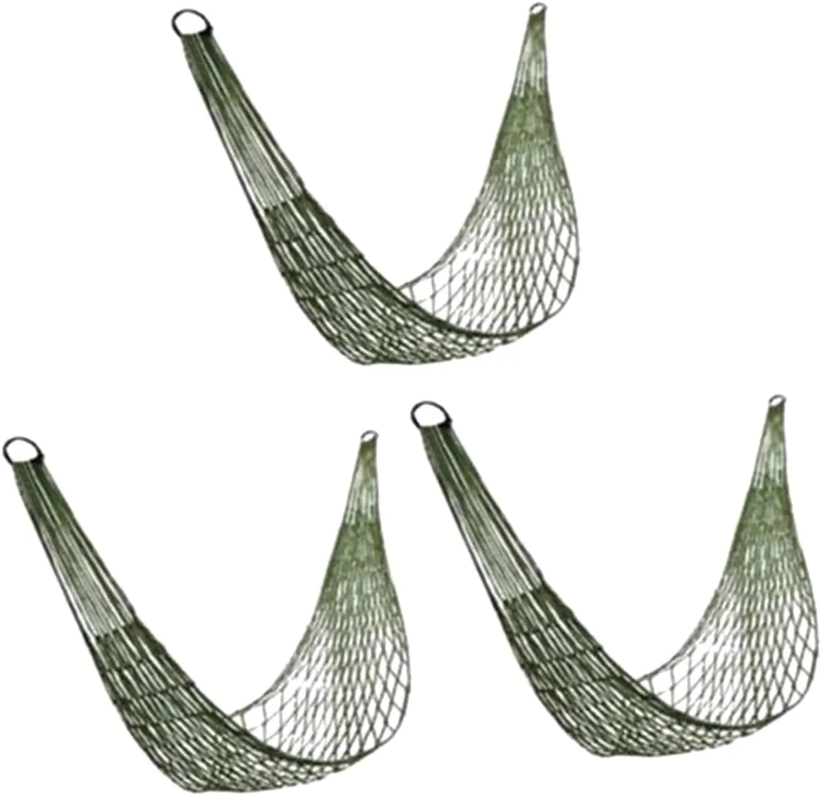 MaGiLL 3 Pcs Mesh Hammock Tent Hammock Swing Chair Hammock Chair Hammock for Outside Kids Hammock Carbines Ropes Camping Hammock Indoor Hammock Tree Hammocks Sleeping Net Outdoor Travel