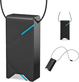 Magnetic Anti-Loss Necklace for JUUL vaporizers - Wearable Holder Compatible with JUUL vaporizers (Device not Included) (Black)
