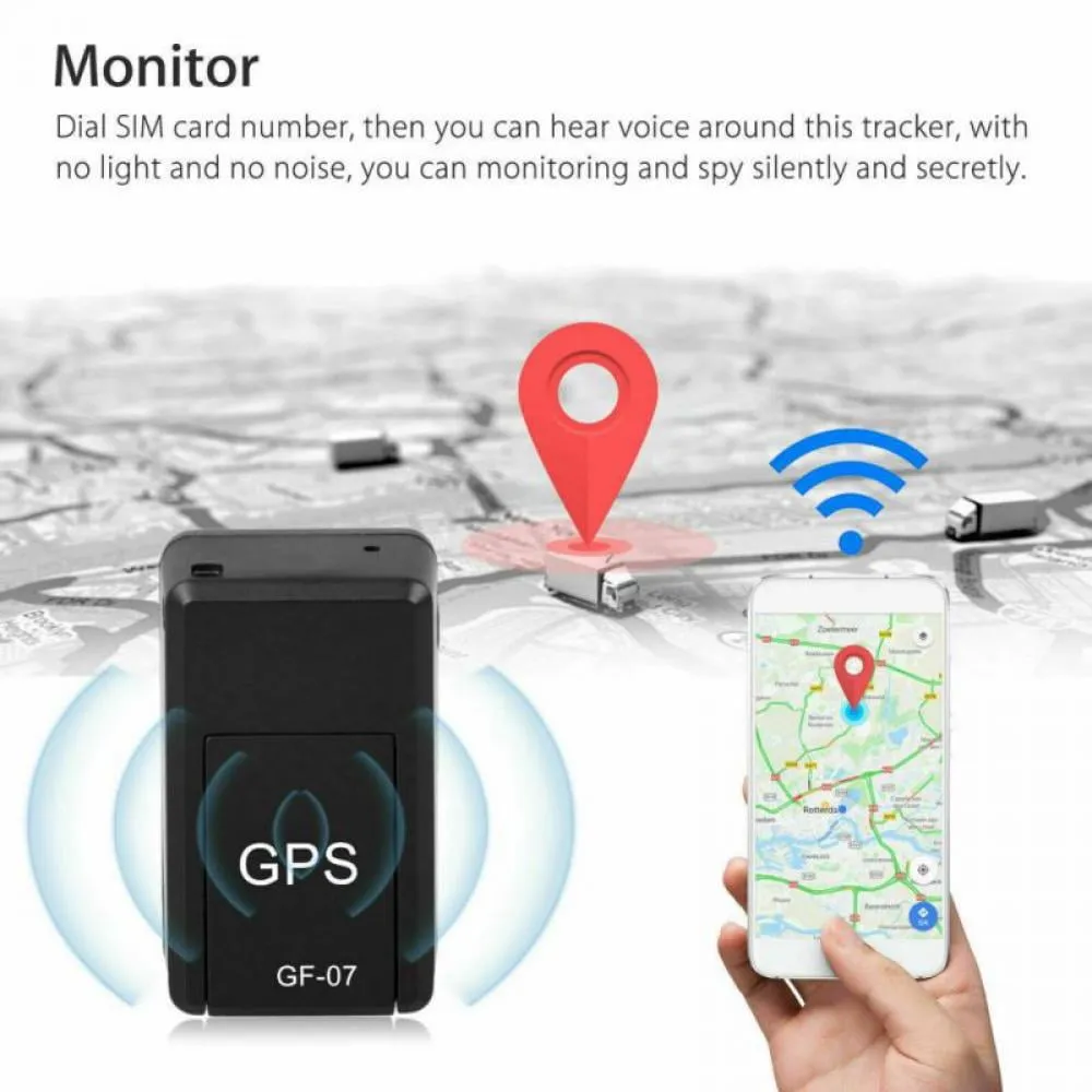 Magnetic Portable Mini GPS Tracker with Sound Monitor for Vehicles, Car, Kids, Elderly, Child, Dogs & Motorcycles Magnetic Small Portable Tracking Device
