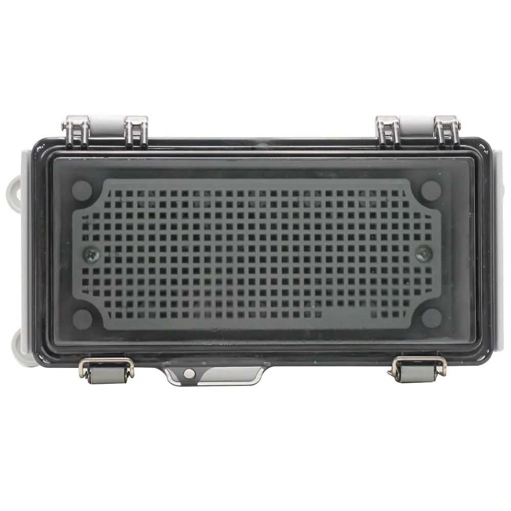MAKERELE Small Outdoor Junction Box Waterproof Electrical IP67 Plastic Enclosure for Electrical Project with Transparent Cover Outside Size 7.9×3.9×2.8 inch(200×100×70mm)