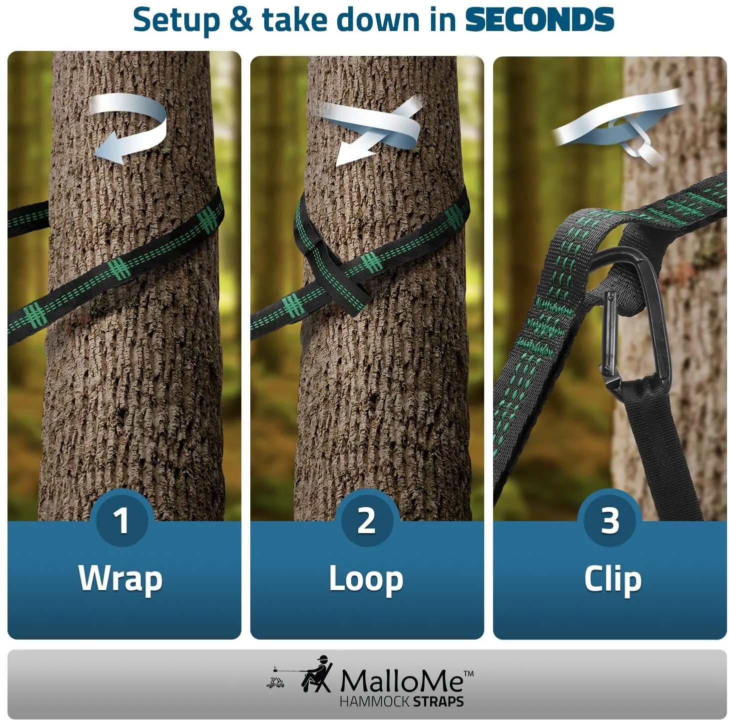 Mallome Camping Hammock with Straps - Hammocks - Portable Hammock Kids Hammock Outdoor Hammock - Hamaca Double Hammock - 2 Person Hammock Tree Hammock - Hamock Travel Hammock - Hammocks for Outside