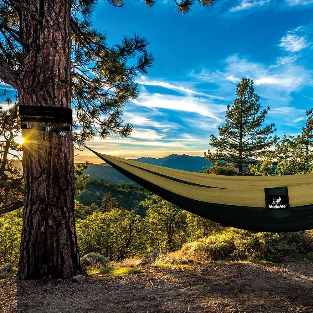 Mallome Camping Hammock with Straps - Hammocks - Portable Hammock Kids Hammock Outdoor Hammock - Hamaca Double Hammock - 2 Person Hammock Tree Hammock - Hamock Travel Hammock - Hammocks for Outside
