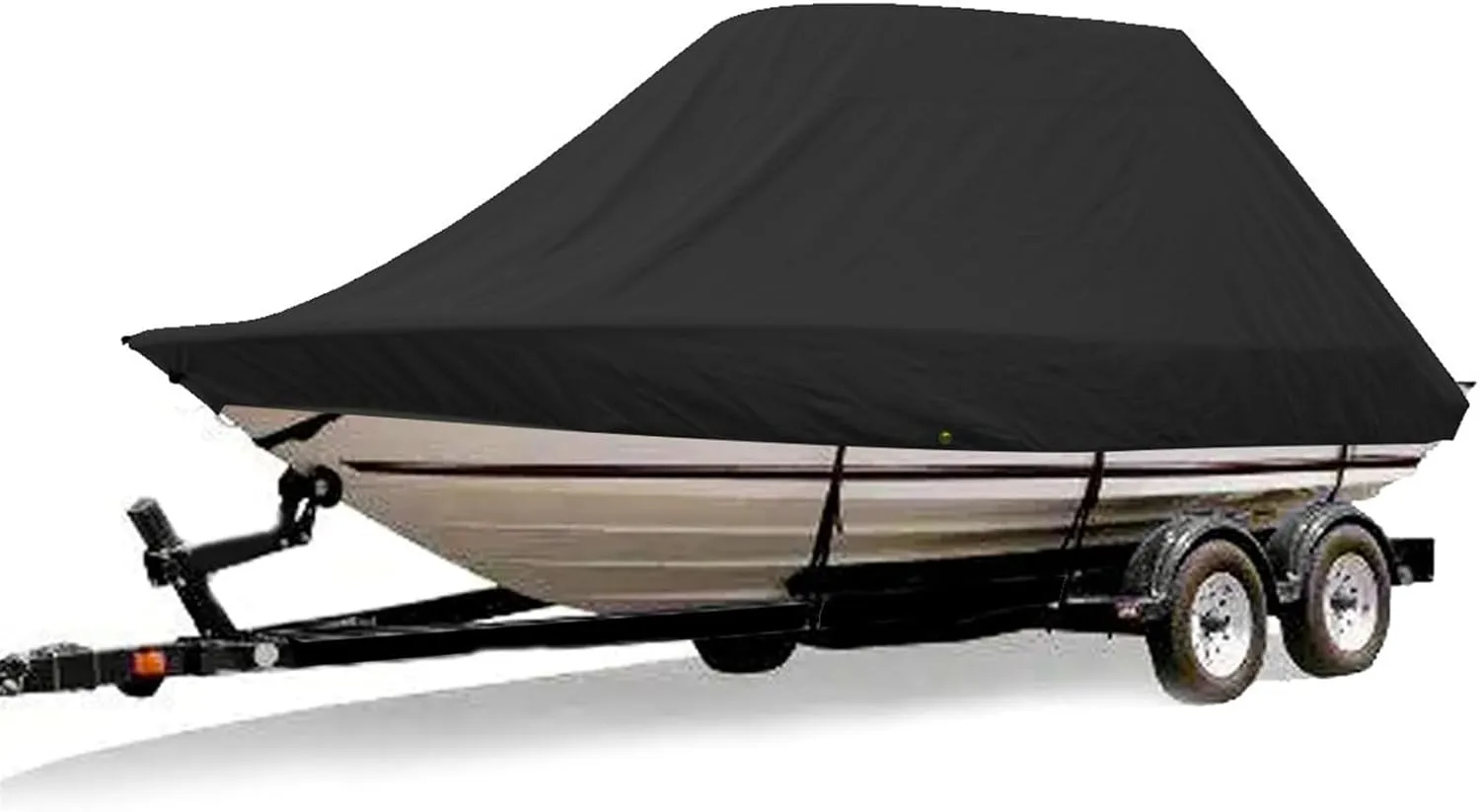 Marine Accessories 18-28ft 600D Jumbos Cruiser Boat-Cover Heavy-Duty Oceansouth Marine Water Sun Proof UV Protection Fish-Ski VHull Mooring Cover(22-24FT)