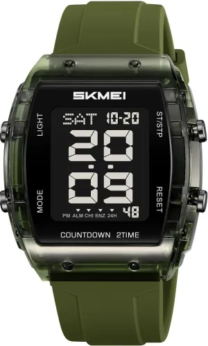 MASTOP Digital Multi-Function Watch for Men Irregular Barrel Shaped Business Men's Watch Fashion Waterproof Sports Women Watches and Mens,Colorful Silicone Band,Men's Gifts,Women's Gift