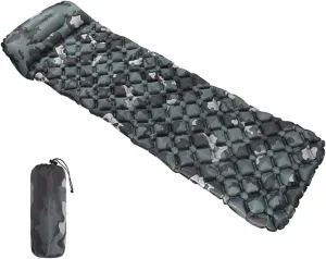 MDybf Sleeping Pad Fast Filling Air Bag Camping Mat Inflatable Mattress with Pillow