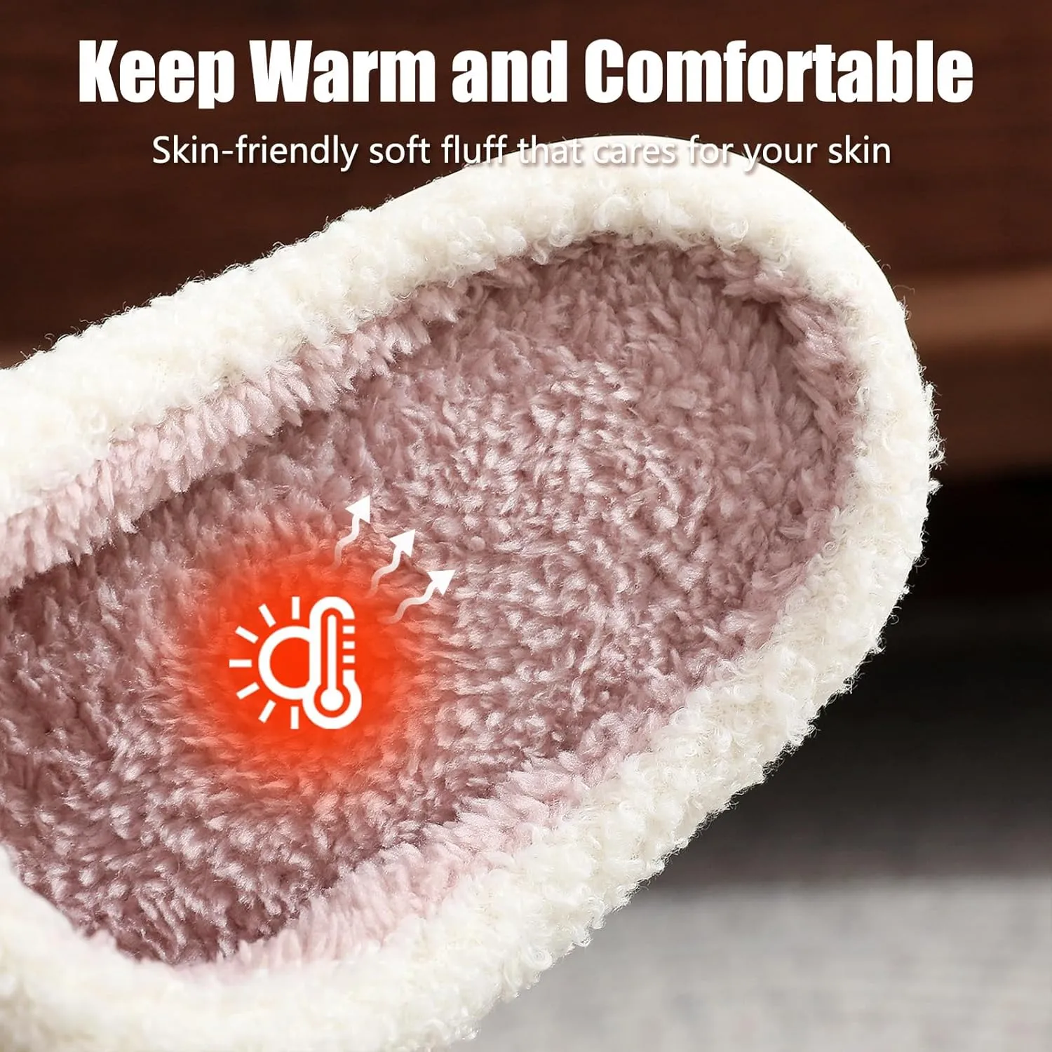 Menore Memory Foam Slippers for Womens Mens Plush Warm Spooky Lantern Cute Slippers House Shoes