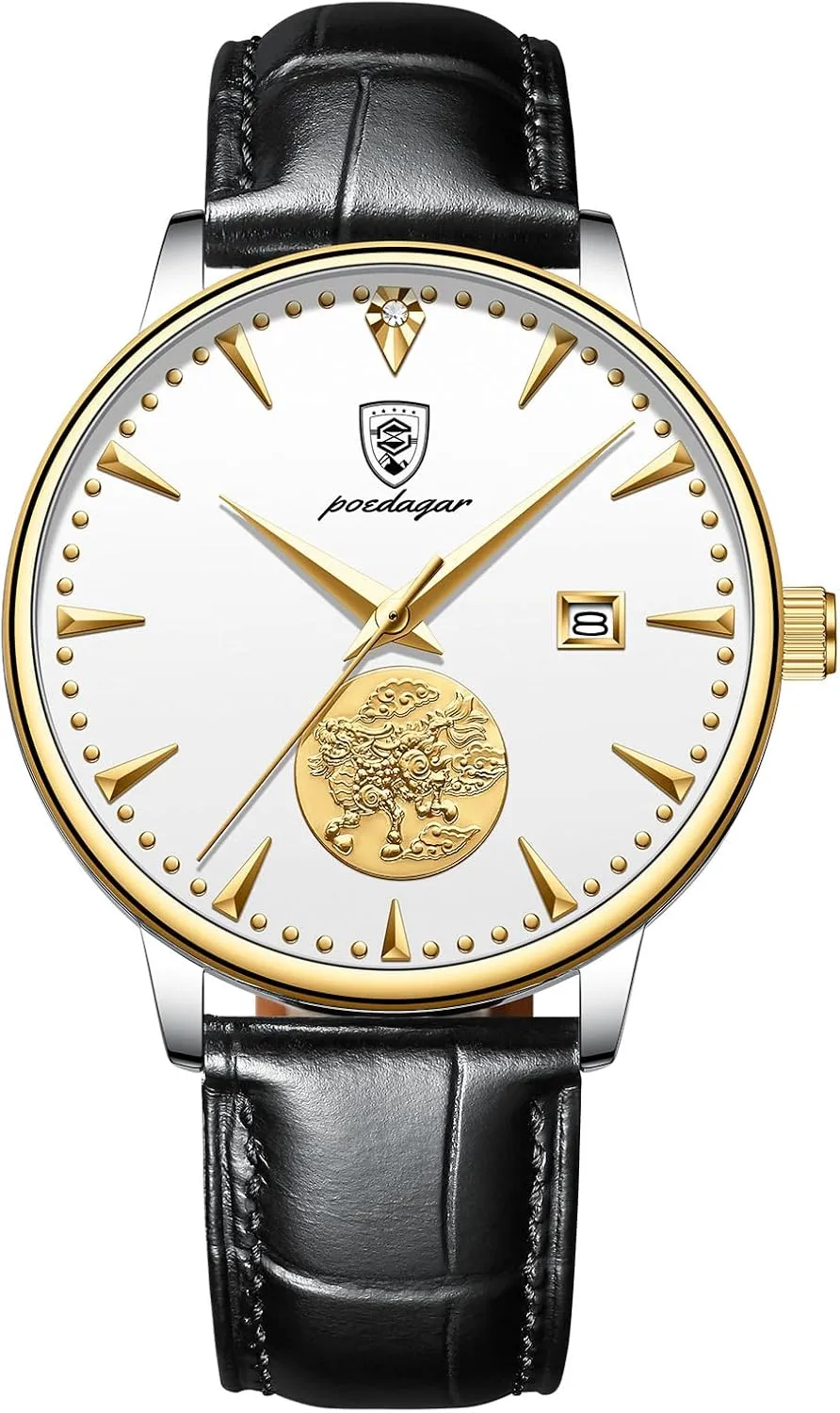 Men's Fully Automatic Mechanical Watch Ultra-Thin Butterfly Buckle Watch Calendar Window Design Men's Business Watch