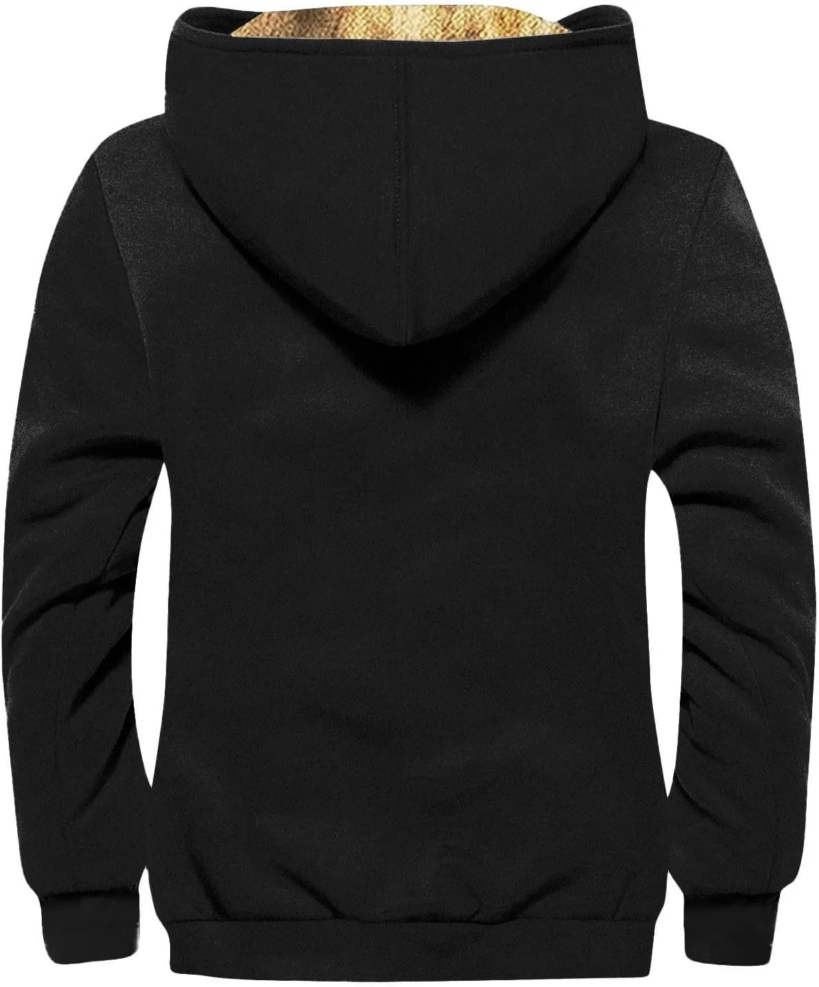 Mens Fuzzy Sherpa Jacket Long Sleeve Fleece Zip Up Coat Faux Tactical Jackets Windproof Varsity Coat Plus Size