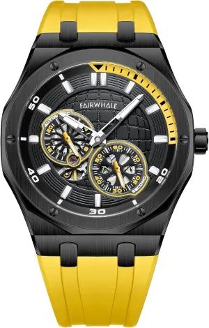 Men's Watch Automatic Mechanical Watches with Silicone Band