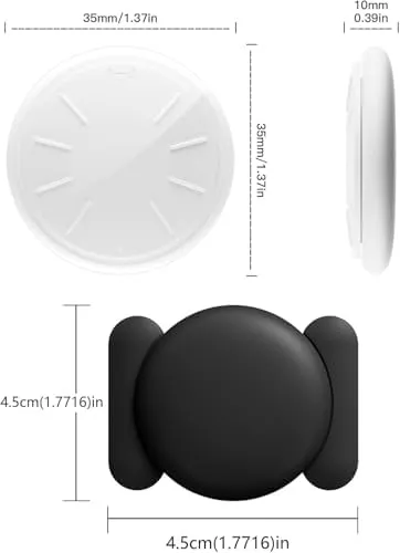 Mini Car GPS Tracking Device for Cars, Vehicles etc, Work with Find My (iOS Only), Hidden Car Tracker with Magnetic Waterproof Case, No Monthly Fee (1PCS, Black)