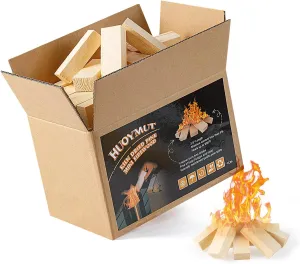 Mini Fire Stick Wood with 12pcs Fire Starters,3.5" Lengths Kiln Dried Pine Small Firewood,Waterproof Charcoal Starters,Solo Stove Accessories for Tabletop Fire Pit,Solo Stove Mesa,7.5Lbs