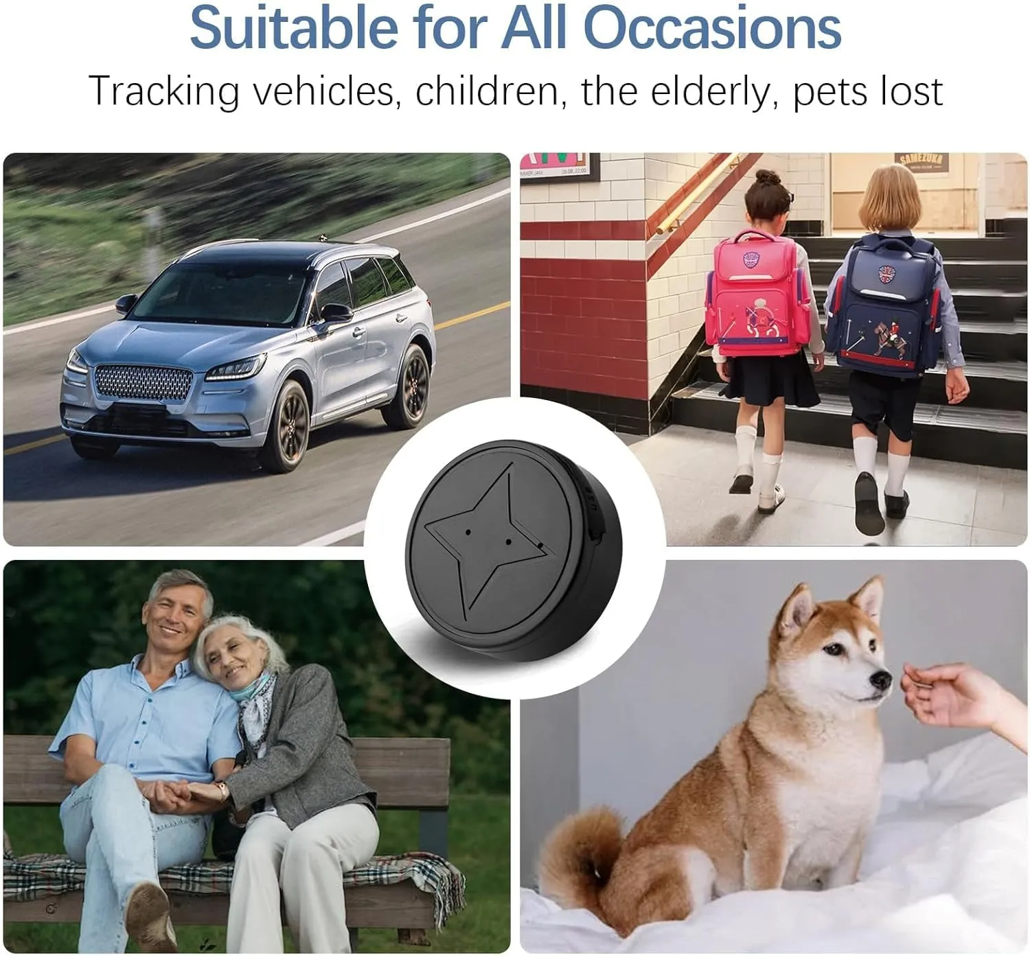 Mini GPS Tracker for Vehicles:Tracker Device for Vehicles No Subscription No Monthly Fee GPS Tracker for Car Kids Dogs Trucks Magnetic GPS Tracking Device Portable Real-Time Tracking (PG12)