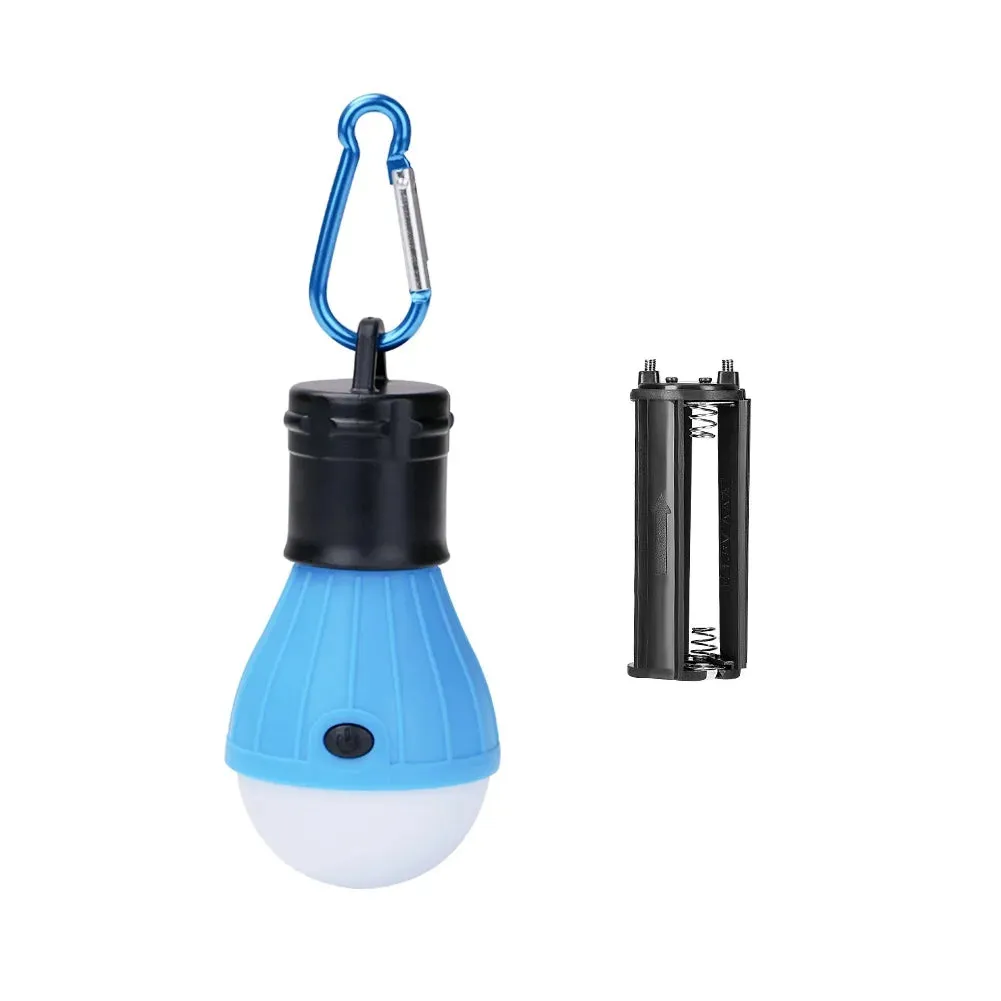 Mini Portable Lighting Lantern Tent Light LED Bulb Emergency Lamp Waterproof Hanging Hook Flashlight Camping Light Use 3*AAA