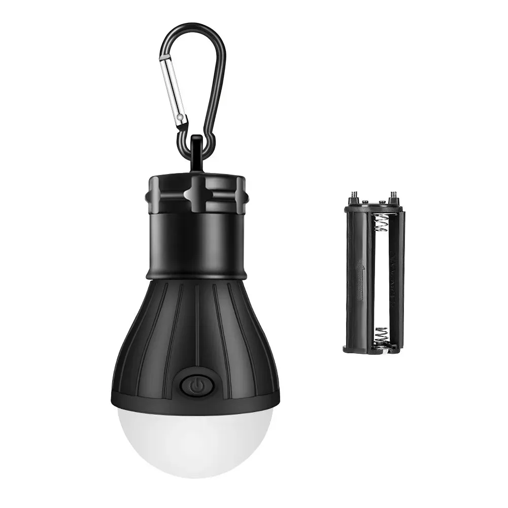 Mini Portable Lighting Lantern Tent Light LED Bulb Emergency Lamp Waterproof Hanging Hook Flashlight Camping Light Use 3*AAA