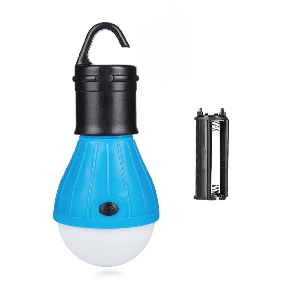 Mini Portable Lighting Lantern Tent Light LED Bulb Emergency Lamp Waterproof Hanging Hook Flashlight Camping Light Use 3*AAA