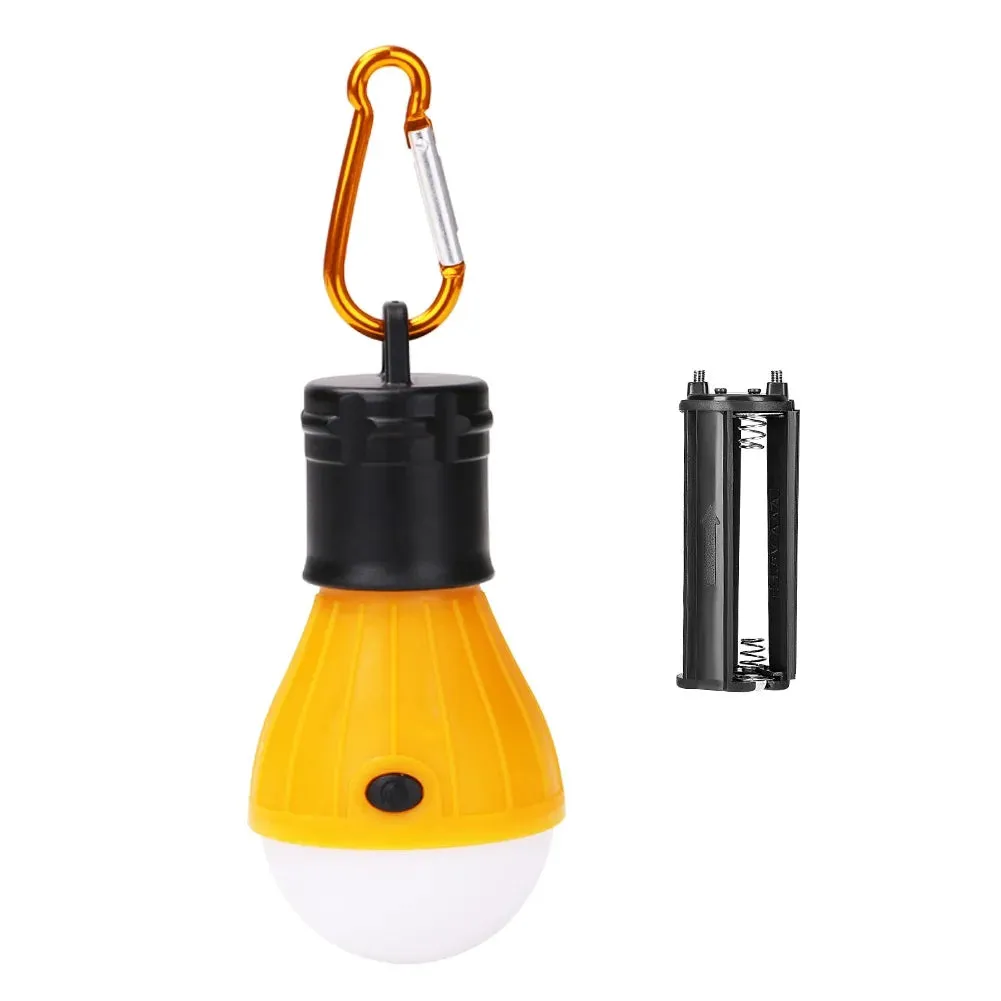 Mini Portable Lighting Lantern Tent Light LED Bulb Emergency Lamp Waterproof Hanging Hook Flashlight Camping Light Use 3*AAA