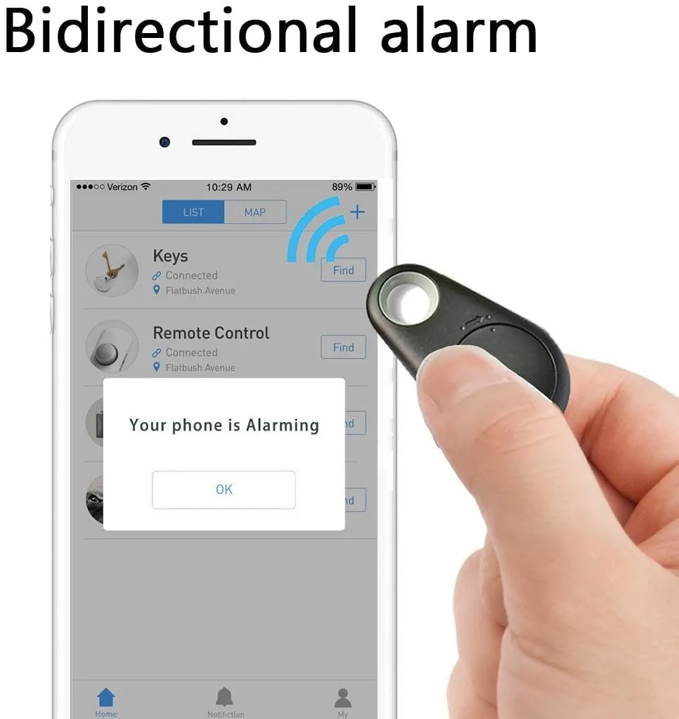 Mini Smart GPS Tracker Waterproof Bluetooth-Compatible Tracker Anti-Lost Alarm Tag Wireless Finder Locator Pet Dog Cat Keys Kids