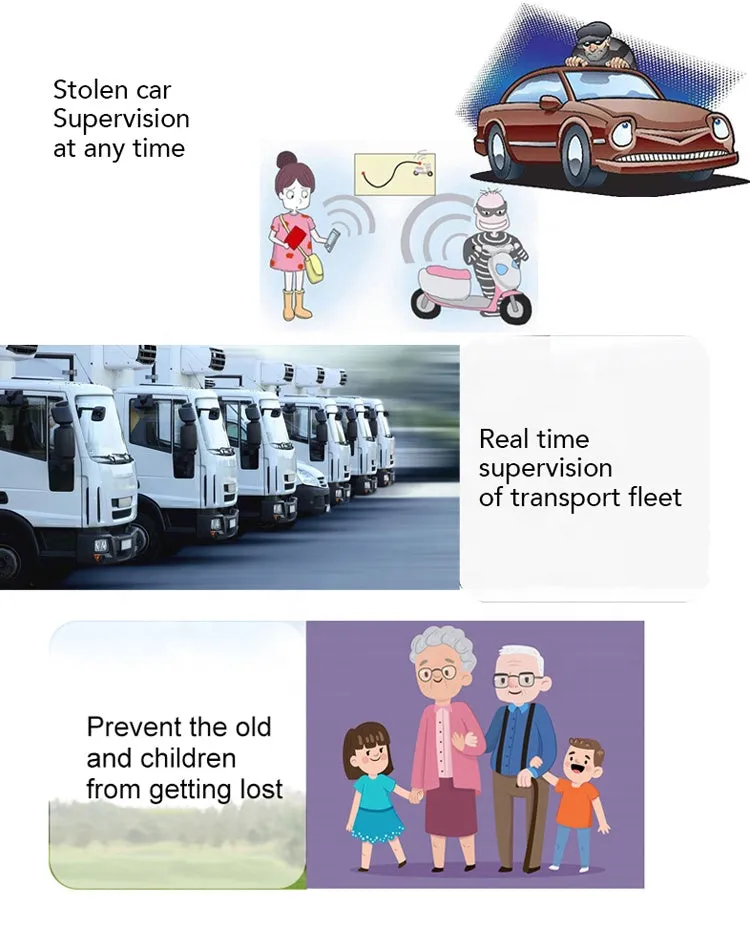 Mini Vehicle GPS Monitor, Quiet Locator Precision Management System, Stealth Installation, No SIM Card