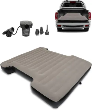 MIROZO Truck Air Mattress Bed for 6-6.5FT Full Size Short Beds, Inflatable Air Mattress with Air Pump for Outdoor Camping,Tent,Truck(Grey)