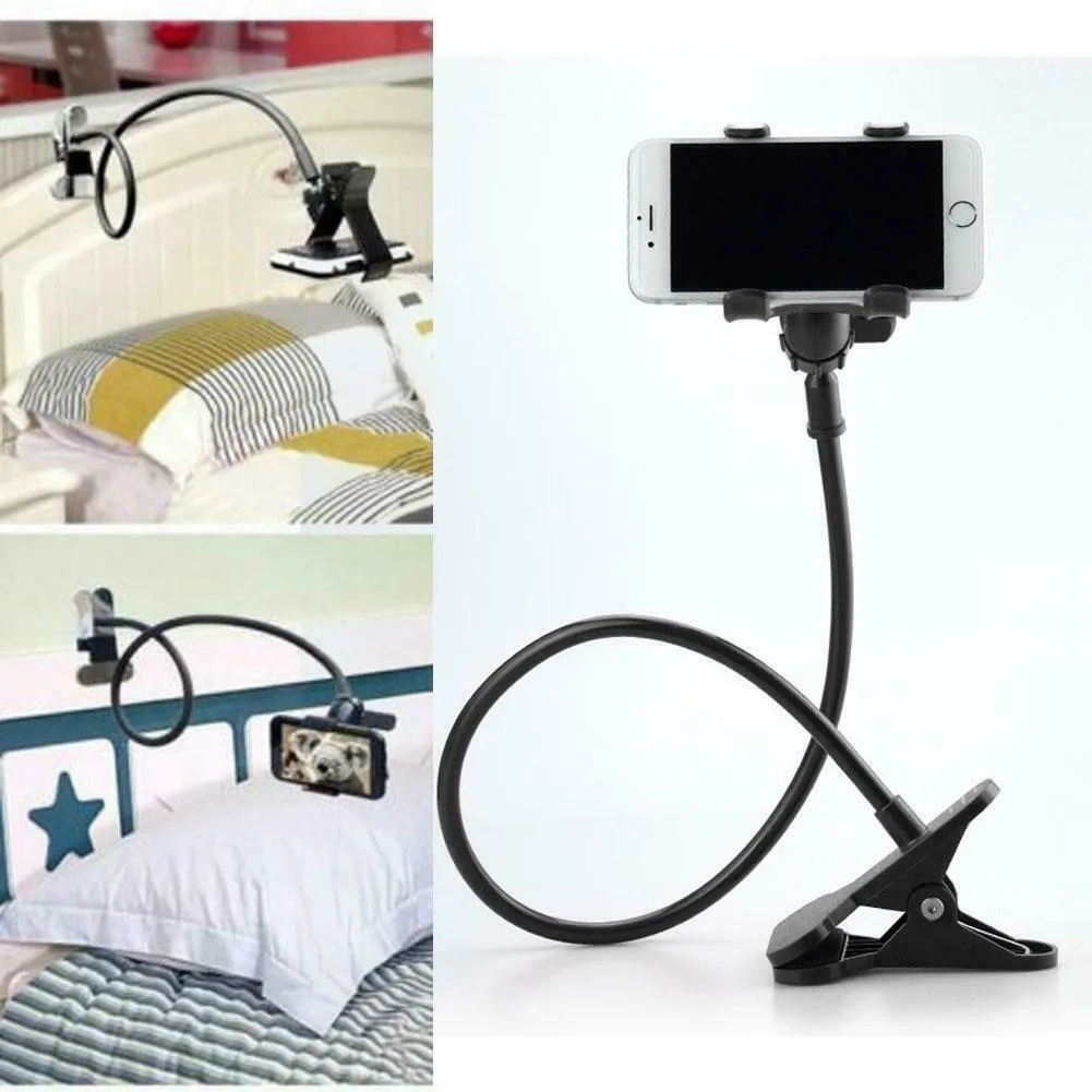 Mobile Phone Flexible 360¡ã Clip Mount Stand Holder Bracket Clamp Desk Bed Office