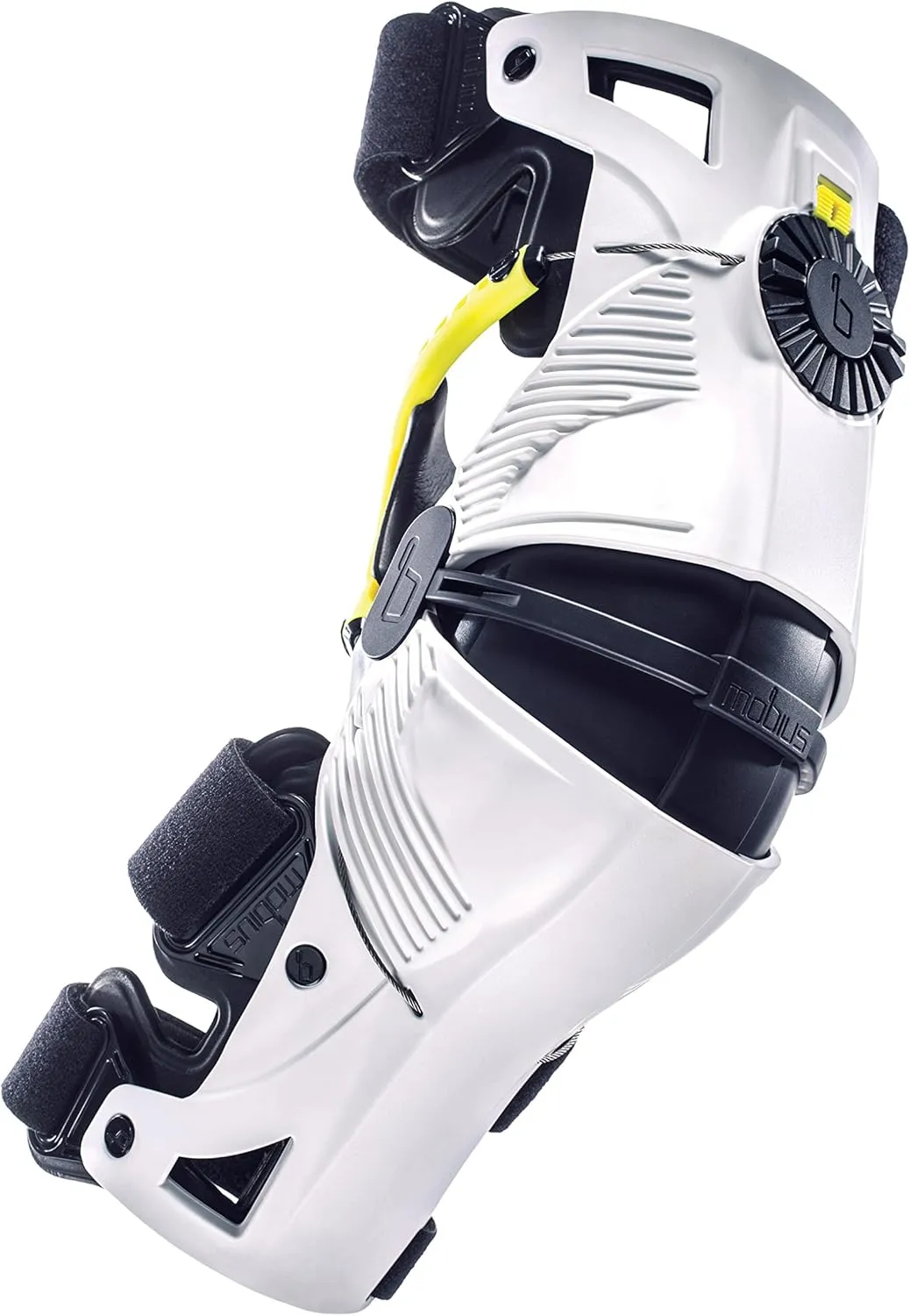 Mobius 8 x Knee Pads, White/Yellow, XL