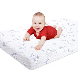 Mochen Pack and Play Mattress, 38"x26" Pack N Play Mattresses Pad with Soft Dinosaurs Cover, High Density Memory Foam Baby Mattress for Pack n Play Playpen, Portable & Washable