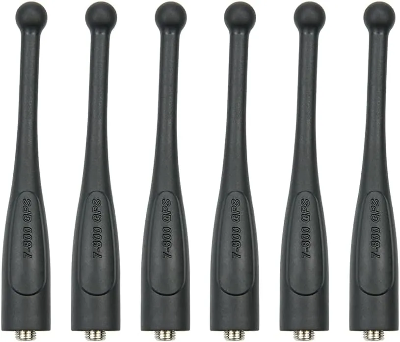 Motorola APX 6000XE Stubby Antenna - 764-870 MHz Single Band 7-800 with GPS - 6 Pack