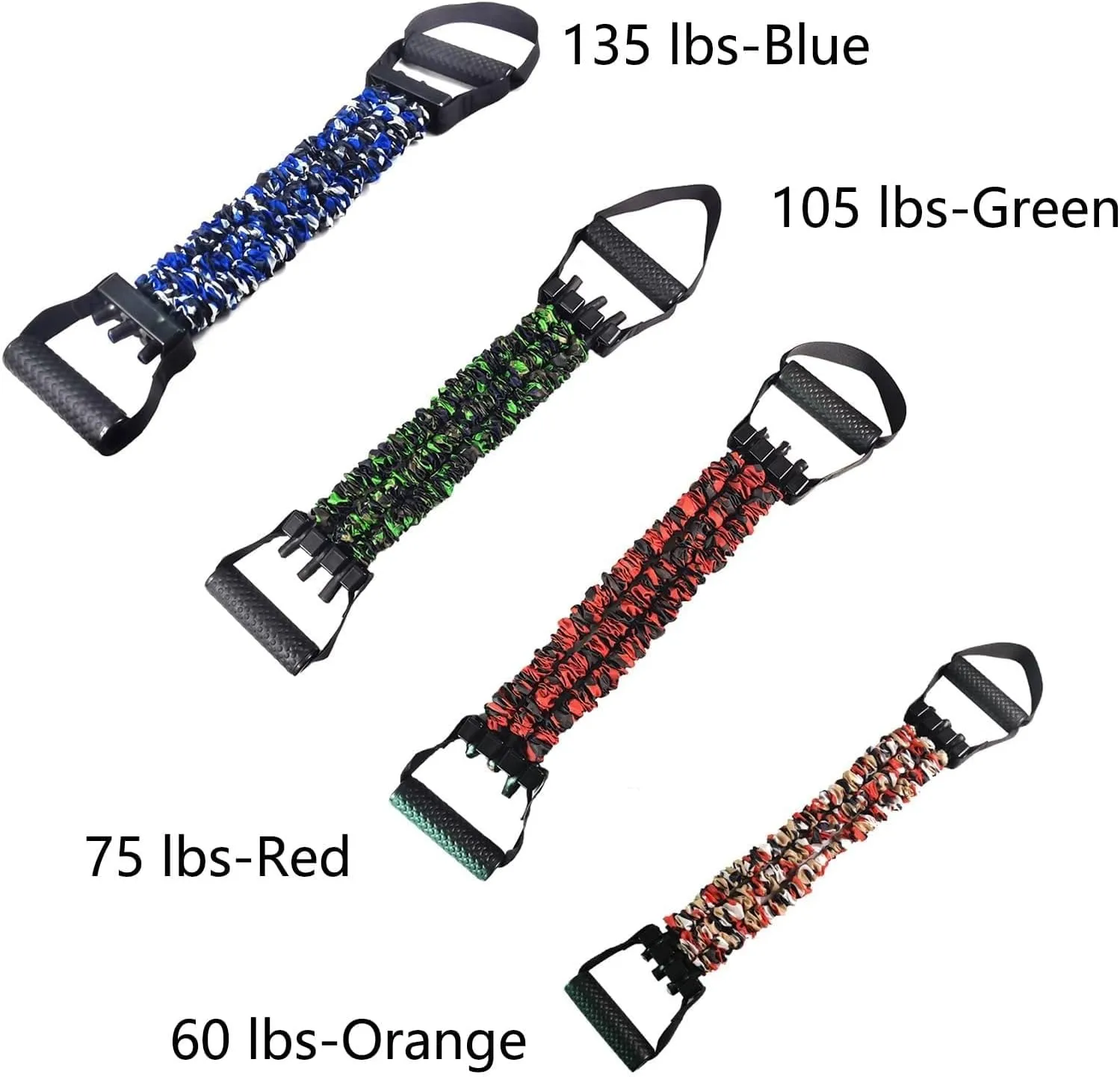 Natural Latex 3-Hole Resistance Stretcher, Fitness Resistance Bands Pedal Ankle Puller, AB Training Auxiliary Device, Suitable for Fitness, Body Shaping, Strength Training