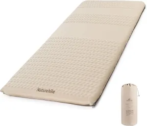 Naturehike 2.56’’ Thick Self-Inflating Sleeping Pad with Lighter Foam, Inflatable Queen Size Mattress for Camping, Outdoors, Car, Home, ISPO Award Winning Processes