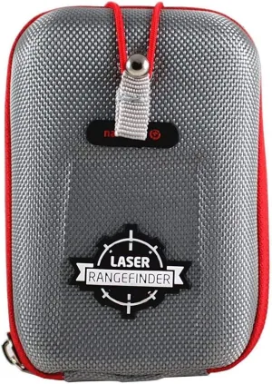 Navitech Grey EVA Hard Case/Rangefinder Cover Compatible With Leica Rangemaster crf 2400-r Golf GPS Rangefinder with Caribina