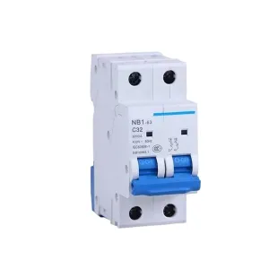 NB1-63 1P 2P 3P 4P AC 230/400V MCB Circuit Breaker DIN Rail Mounting Miniature Air Switch DZ30 DZ40 EPN DPN TPN DZ47(1P,20A)