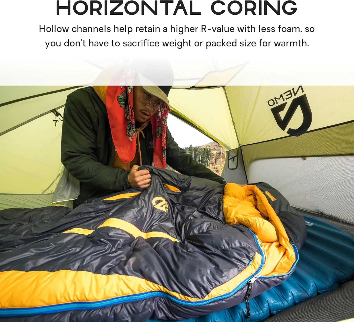 NEMO Equipment Flyer Self-Inflating Bluesign Sleeping Pad - Regular Wide - Abyss