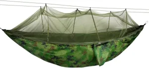 NOBRIM Camping Hammock Portable Hammock with Mosquito Net 2 Person Outdoor Tent Canopy Parachute 210T Nylon Hanging Bed for Outdoor