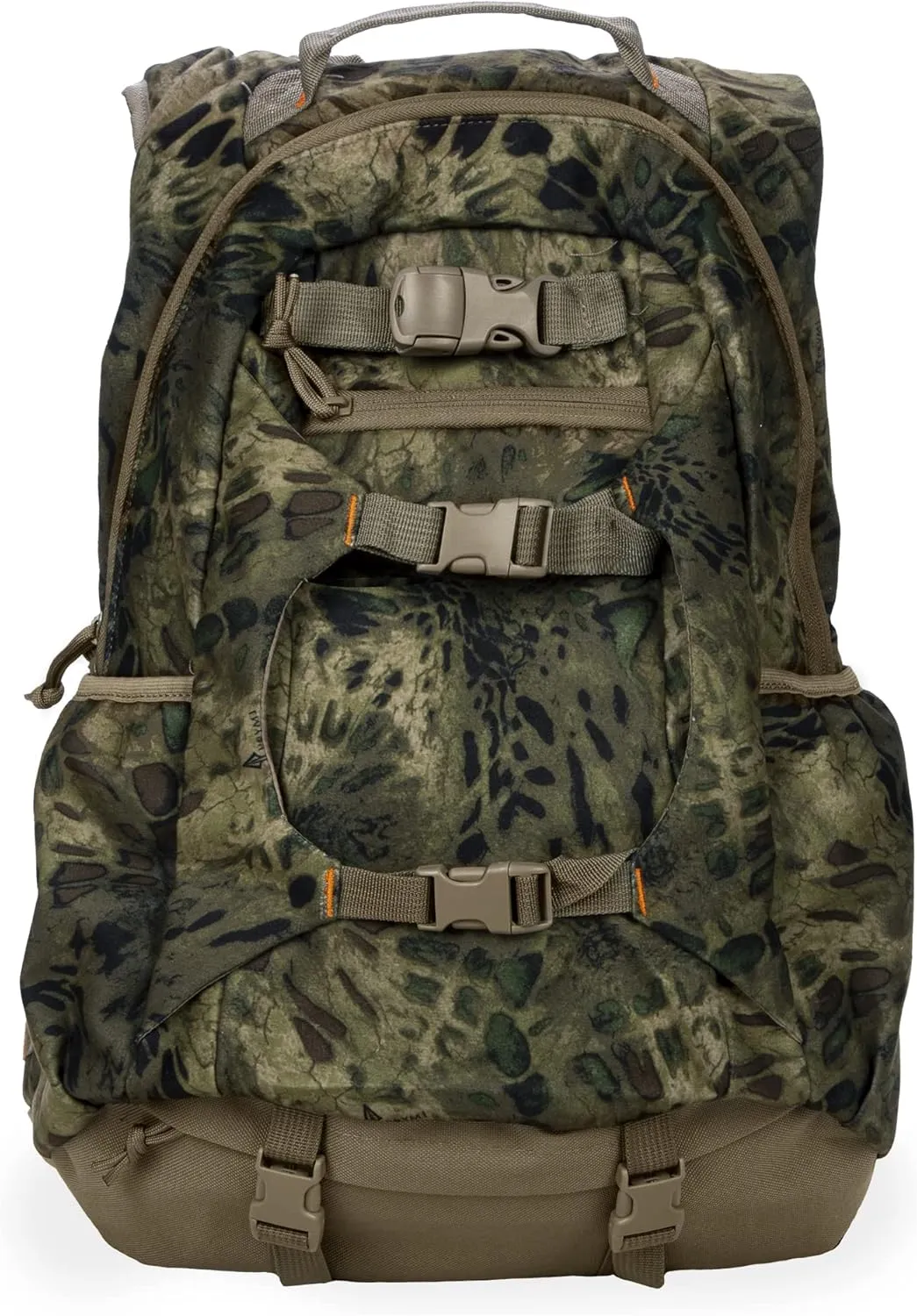 North Mountain Gear Camouflage Hunting Backpack Waterproof Bow and Rifle Compatible Hunting Bag (Prym1 Woodlands)