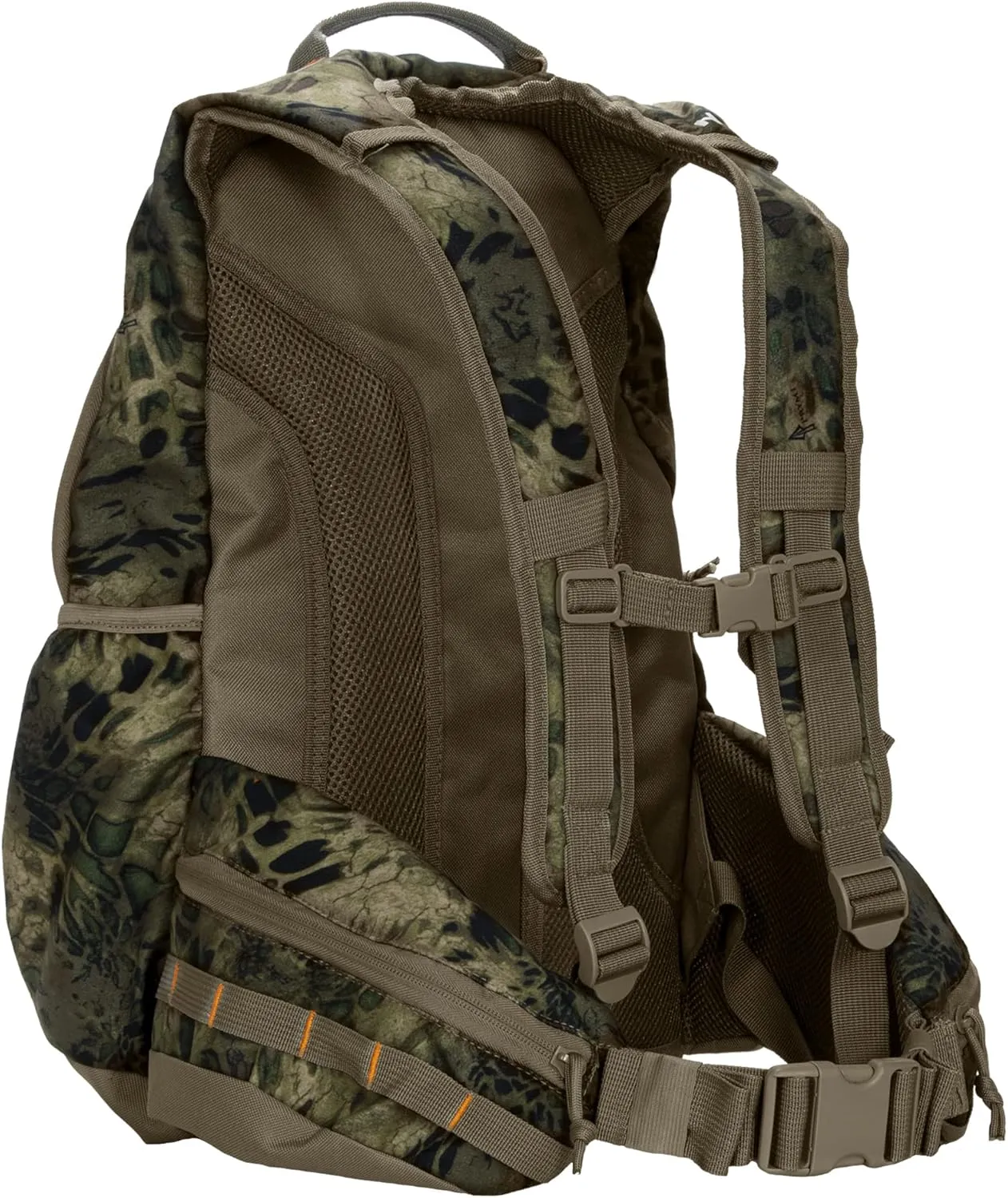 North Mountain Gear Camouflage Hunting Backpack Waterproof Bow and Rifle Compatible Hunting Bag (Prym1 Woodlands)