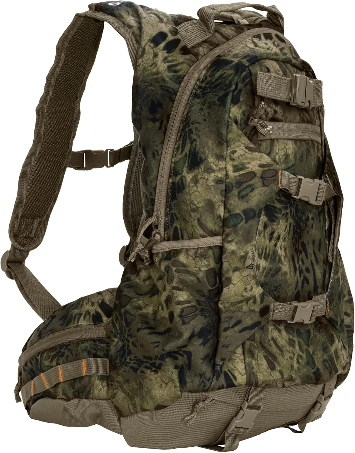 North Mountain Gear Camouflage Hunting Backpack Waterproof Bow and Rifle Compatible Hunting Bag (Prym1 Woodlands)