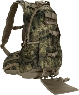North Mountain Gear Camouflage Hunting Backpack Waterproof Bow and Rifle Compatible Hunting Bag (Prym1 Woodlands)