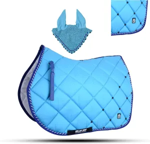 Numnah Horse Saddle Pad with Matching Ear Bonnet (Ship from USA)…