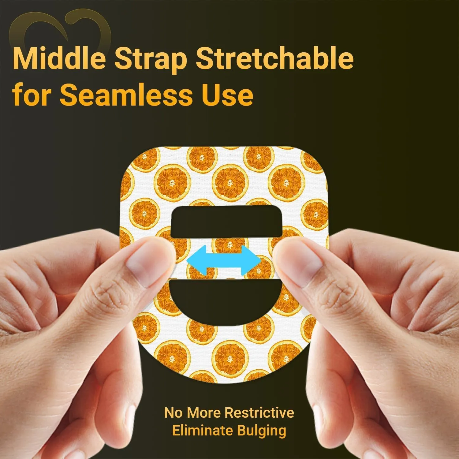Omnipod 5 Adhesive Patches Waterproof, 20 Pack Amolyfe Omnipod Overpatches with Stretchable Strap, Breathable, Long-Lasting Medical Adhesive (Summer)