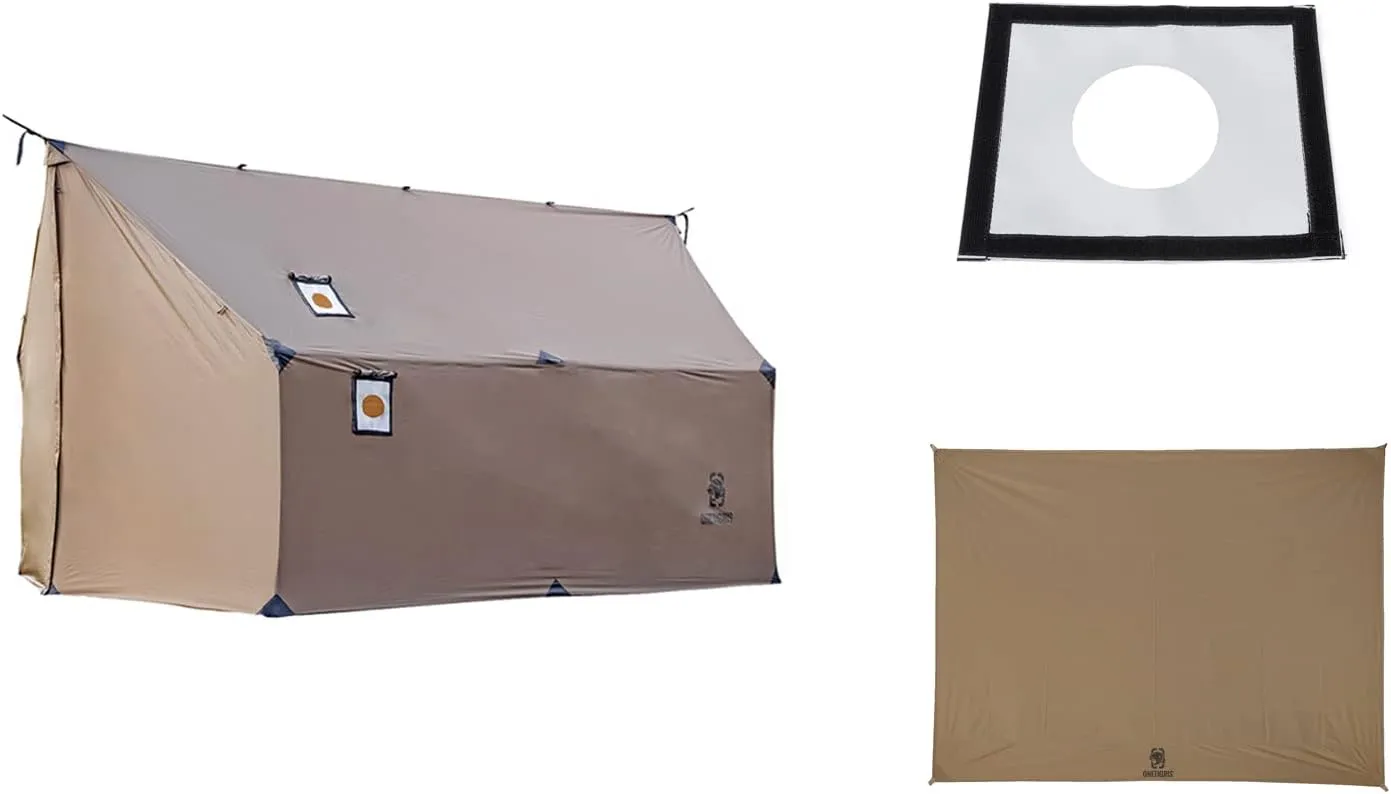 OneTigris TEGIMEN Hammock Hot Tent   Stove Jack   Waterproof Tent Footprint