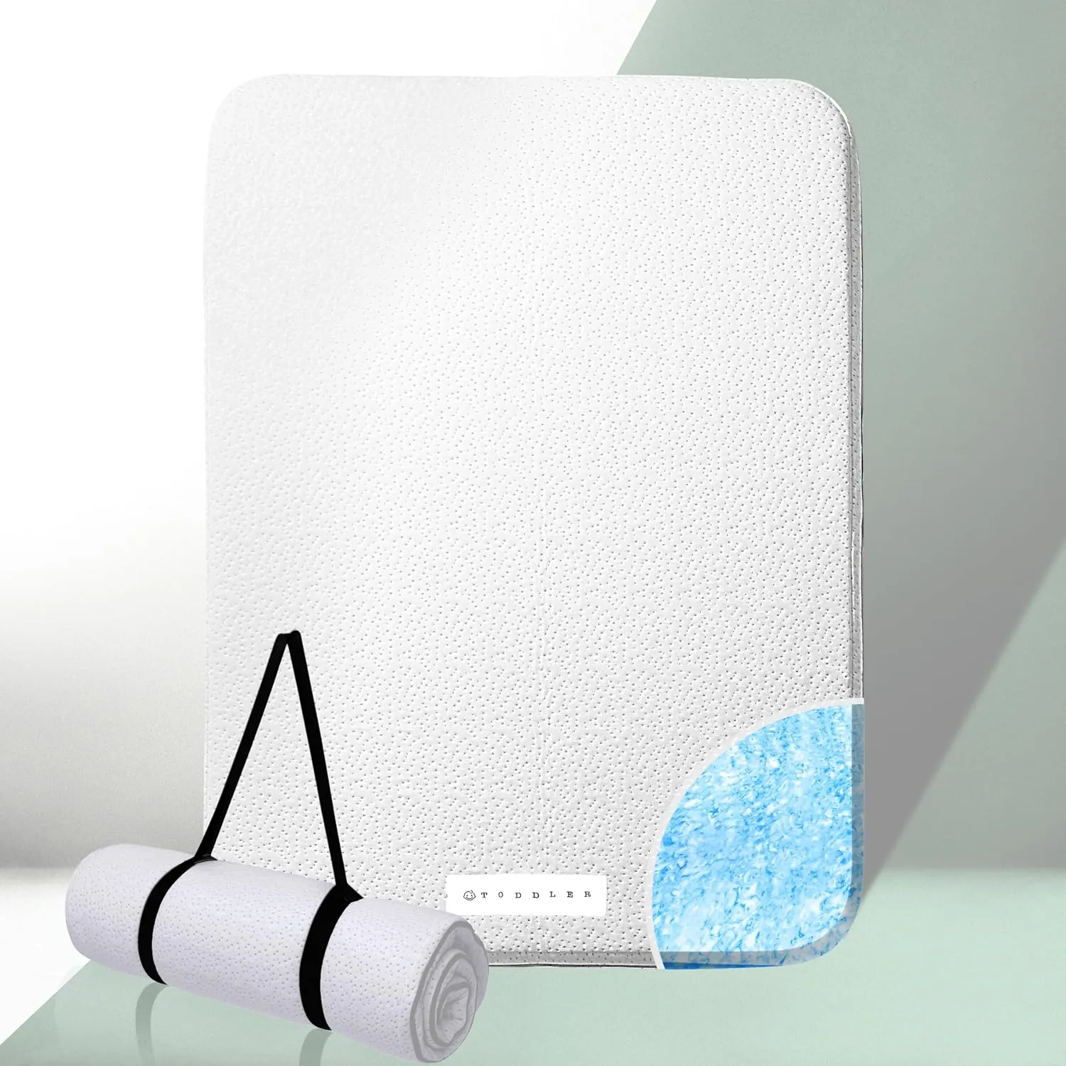 Organic Cotton Pack N Play Mattress | Dual-Sided Portable Baby Crib Pad with Firm Side for Infants & Soft Memory Foam for Toddlers, Waterproof & Washable Cover | 38x26x1.5 Fits Most Playards/Playpens