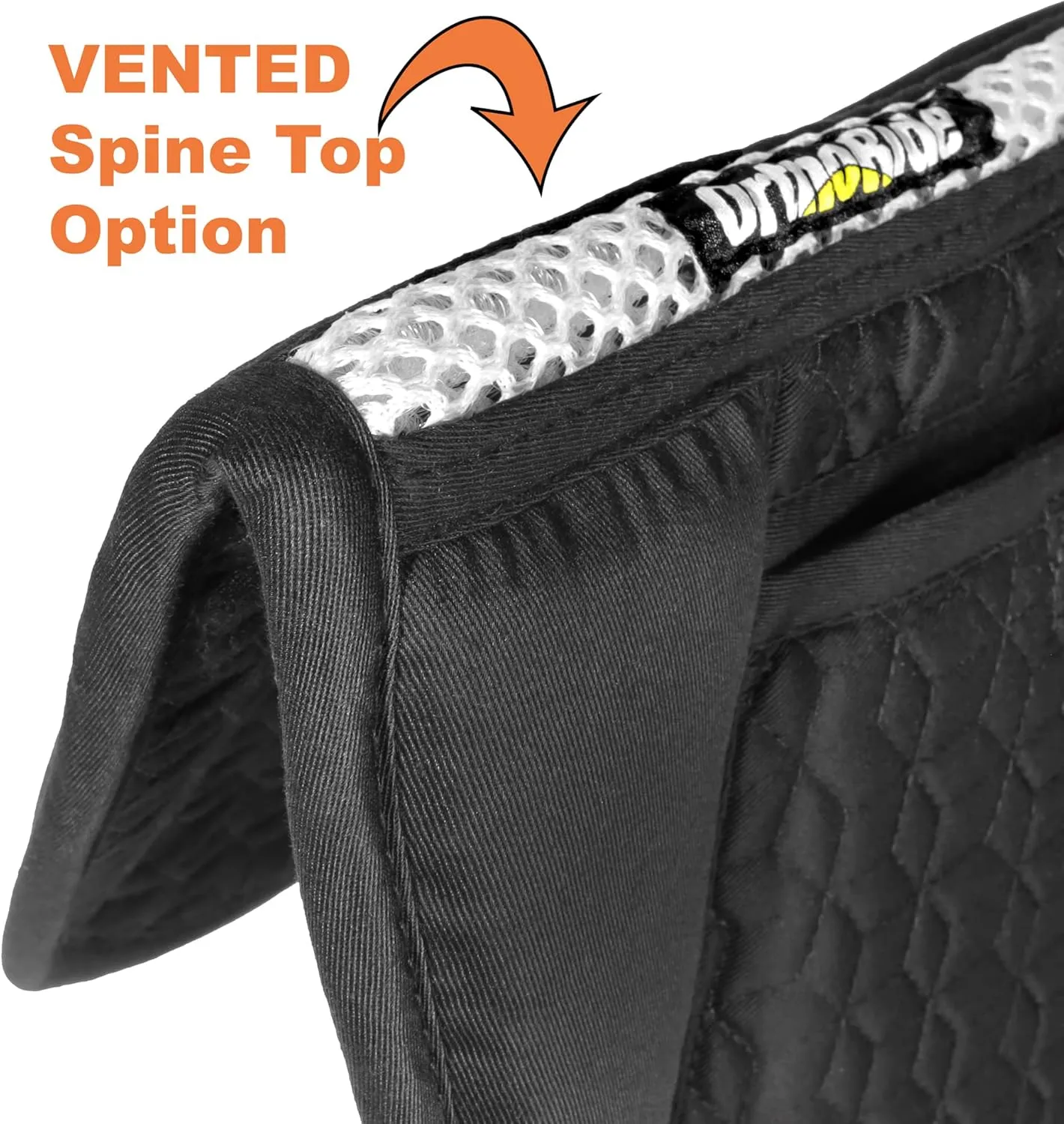OrthoRide English Half Pad English Saddle Pad Quilted Correction Pad Adjustable 12 Memory Foam Inserts English can be Used w Western, Dressage