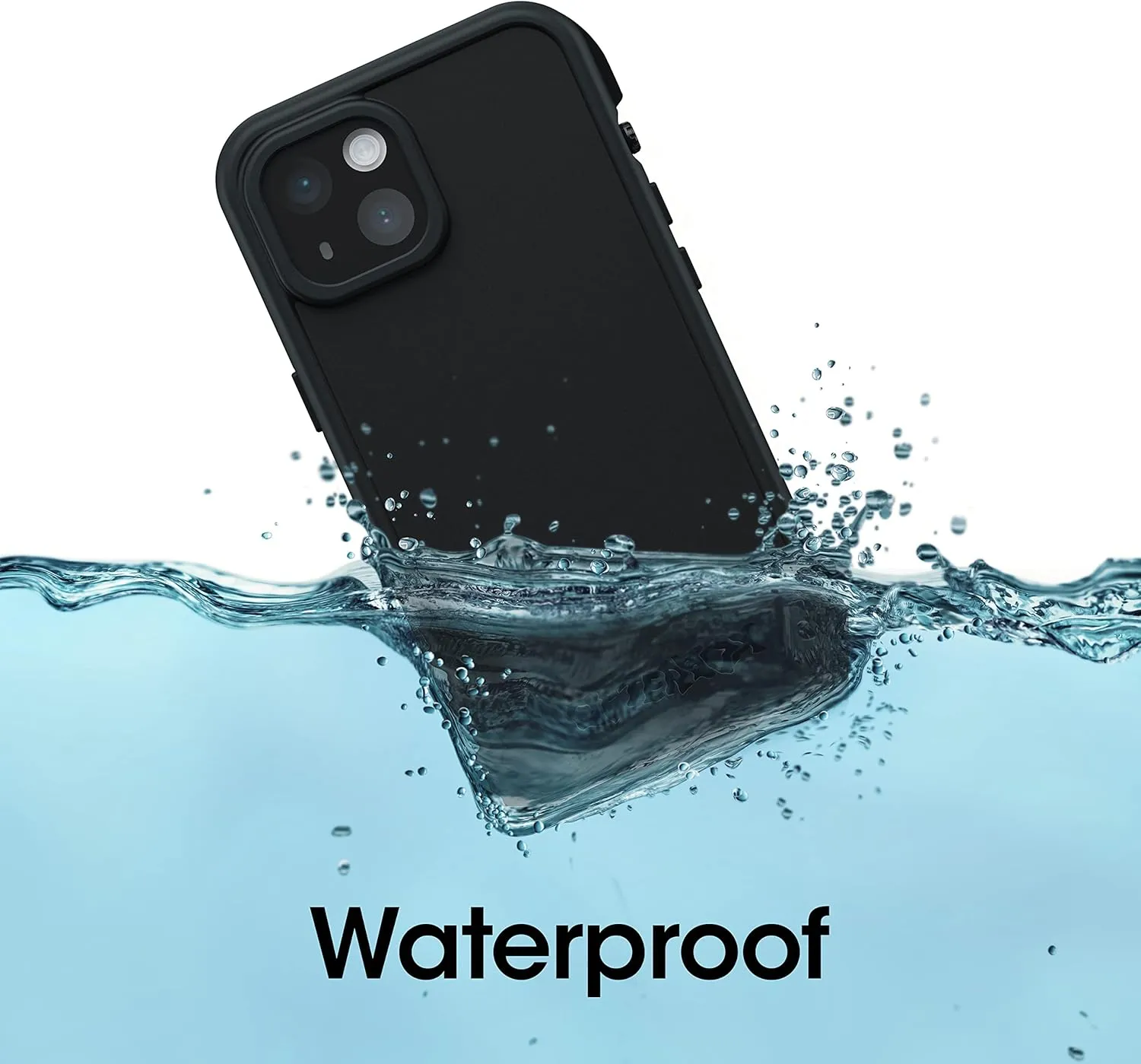 OtterBox FRĒ Series Waterproof Case with MagSafe (Designed by LifeProof) for iPhone 14 Plus - Black