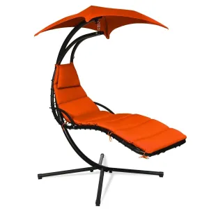 Outdoor & Indoor Swing Hammock Chair with Removable & Adjustable Canopy
