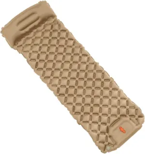 Outdoor Camping Sleeping Pad Inflatable Mattress with Pillows Ultralight Air Mat Built-in Inflator Pump Travel Hiking (Color : Cream-Coloured, Size : A)