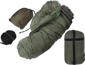 Outdoor Portable Separated Sleeping Bag Hammock with Strap for Camping Hiking Fishing Multifunctional Lightweight Compact Hooded Design Pongee PP Cotton Material