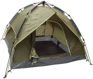 Outdoor Tent 3-4 Persons Camping Tent Outdoor Double Layer Waterproof Windproof UV Sunshade Family Picnic Tent Automatic Pop Up Tent Sunshade Canopy Beach Tent