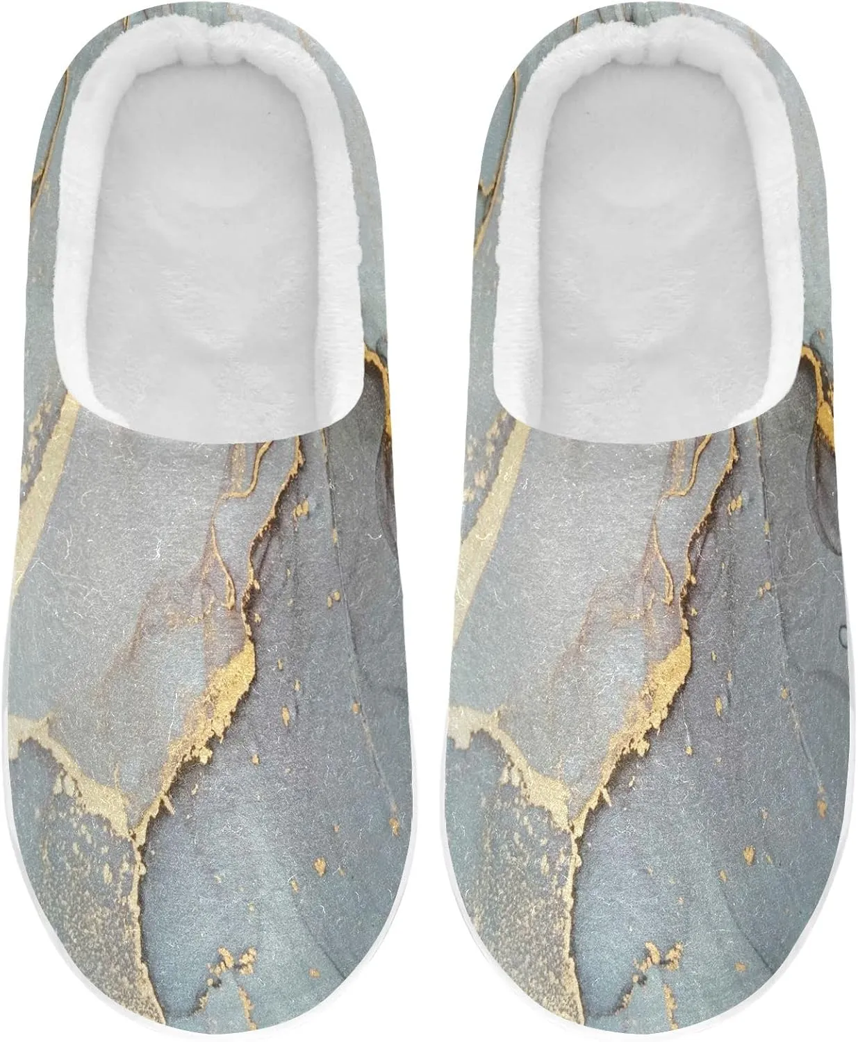Oyihfvs Unisex Memory Foam Warm Slippers Comfort Soft Casual Shoes for Indoor Outdoor S-XXXL